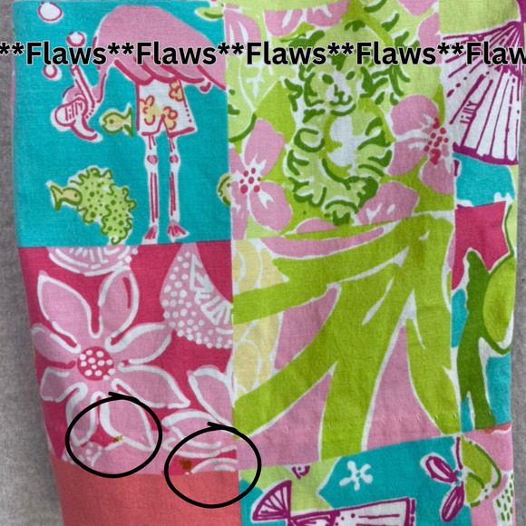 Vintage Lilly Pulitzer Tropical Patchwork Capri Pants Size 10 Flamingo Travel - Picture 4 of 13